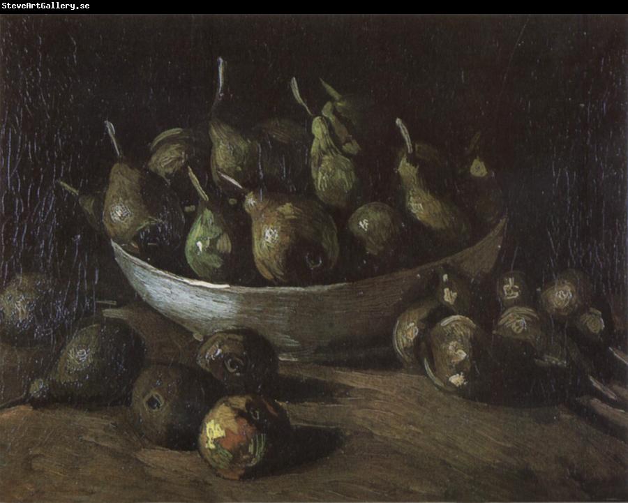 Vincent Van Gogh Still life with an Earthen Bowl and Pears (nn04)